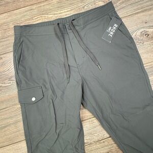 Rhone Mens Size Large Boathouse Cargo Pant Black Sand Slim Straight Stretch NWT